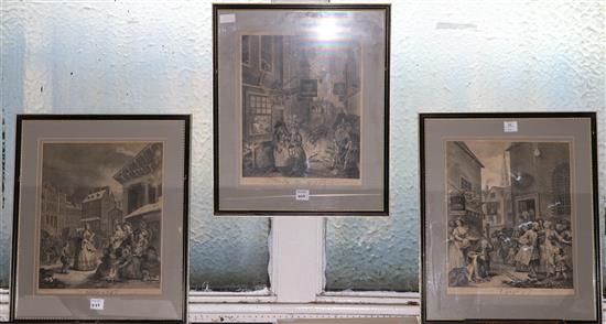 3 Hogarth prints